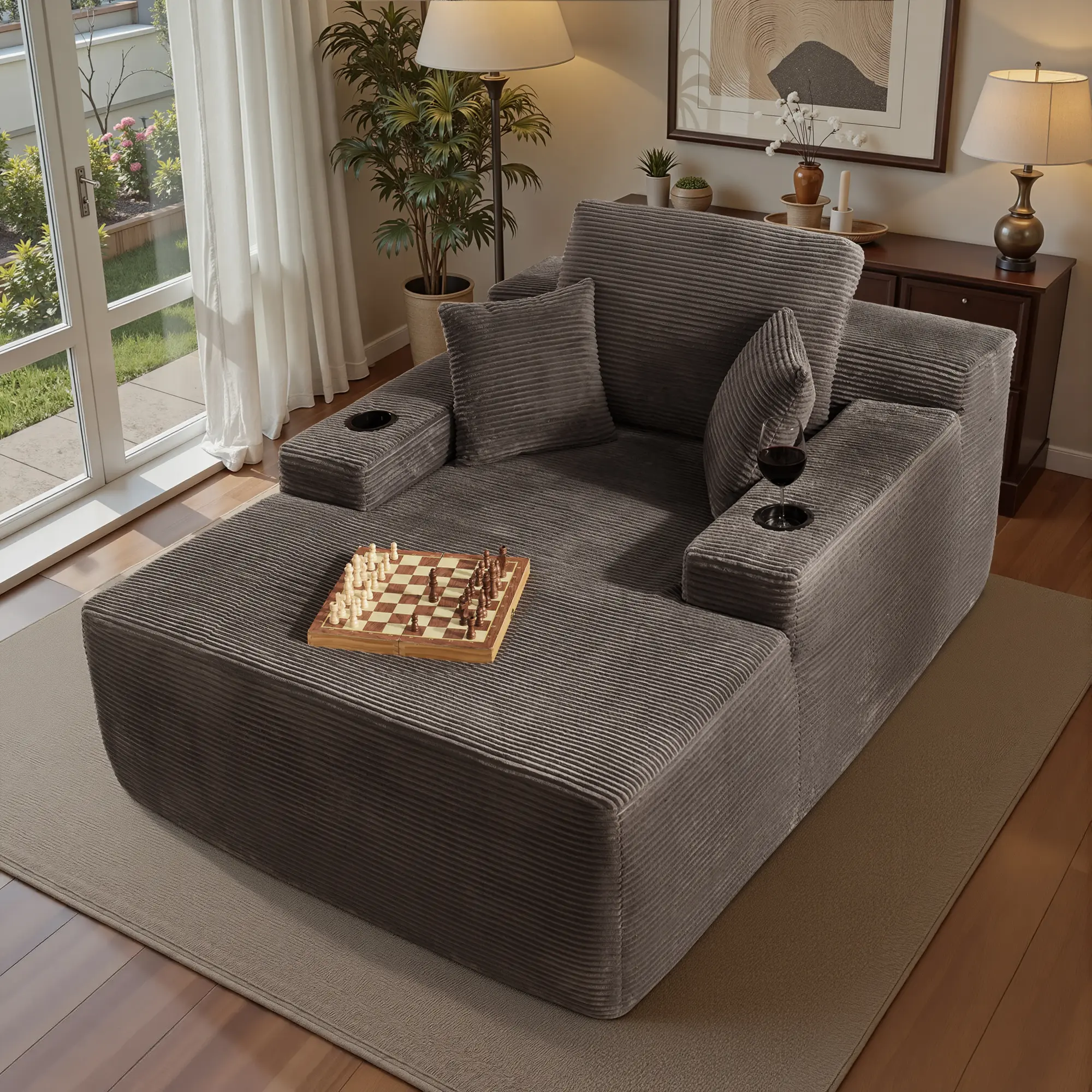 Single Chaise | Grey