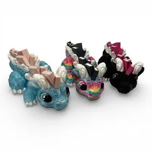 Giant 9 inch Book Dragons Articulated 3D Printed