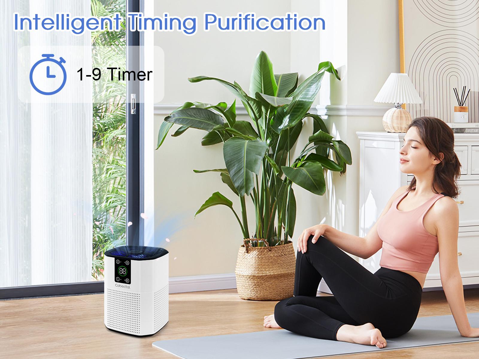 Cobectal Air Purifier for Home, Compact Room Cleaner with 3-in-1 Filter Aroma Diffuser & Sleep Mode, Ideal for Bedroom Office Dorm Hotel & RV Cobectal Air Purifier for Home, Compact Room Cleaner with 3-in-1 Filter Aroma Diffuser & Sleep Mode, Ideal for Bedroom Office Dorm Hotel & RV