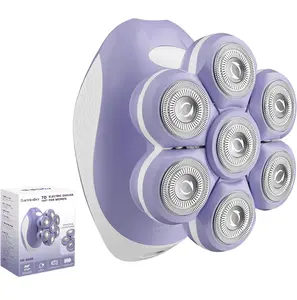 7D Electric Shaver, 360 Degree Trimmer for Women: Fast & Painless Full-Body Razor for Legs Heads – Waterproof Ladies Hair Remover w/Light & Travel Cover, Smooth Wet/Dry Grooming Shaver, Perfect Present for Man Woman Friend Family Gift