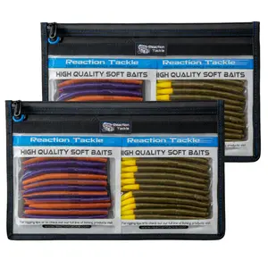 Reaction Tackle Clear Storage Bag Tackle Pak - Water-Resistant Plastic Storage - New