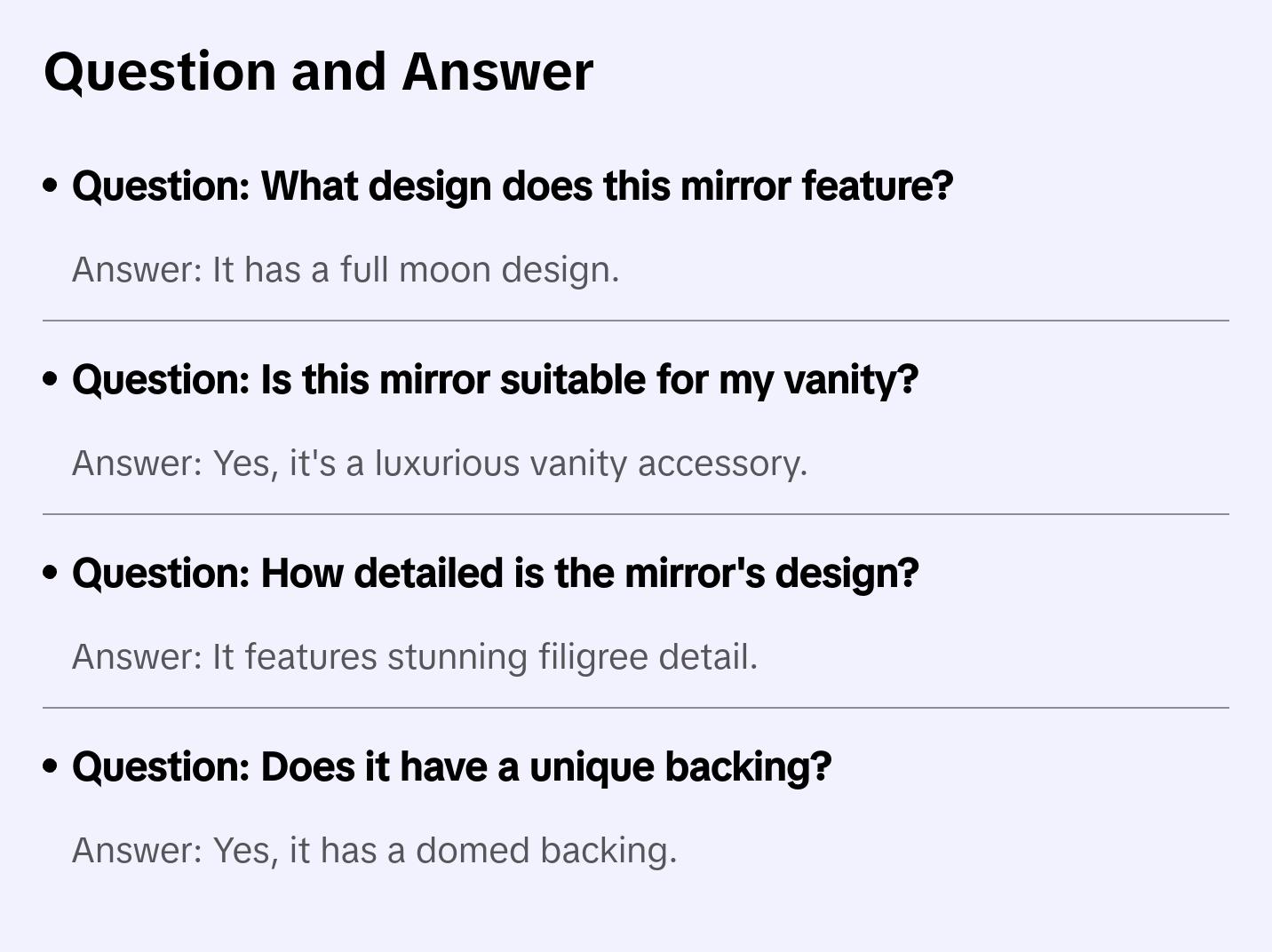 Moon Beauty Hand Mirror