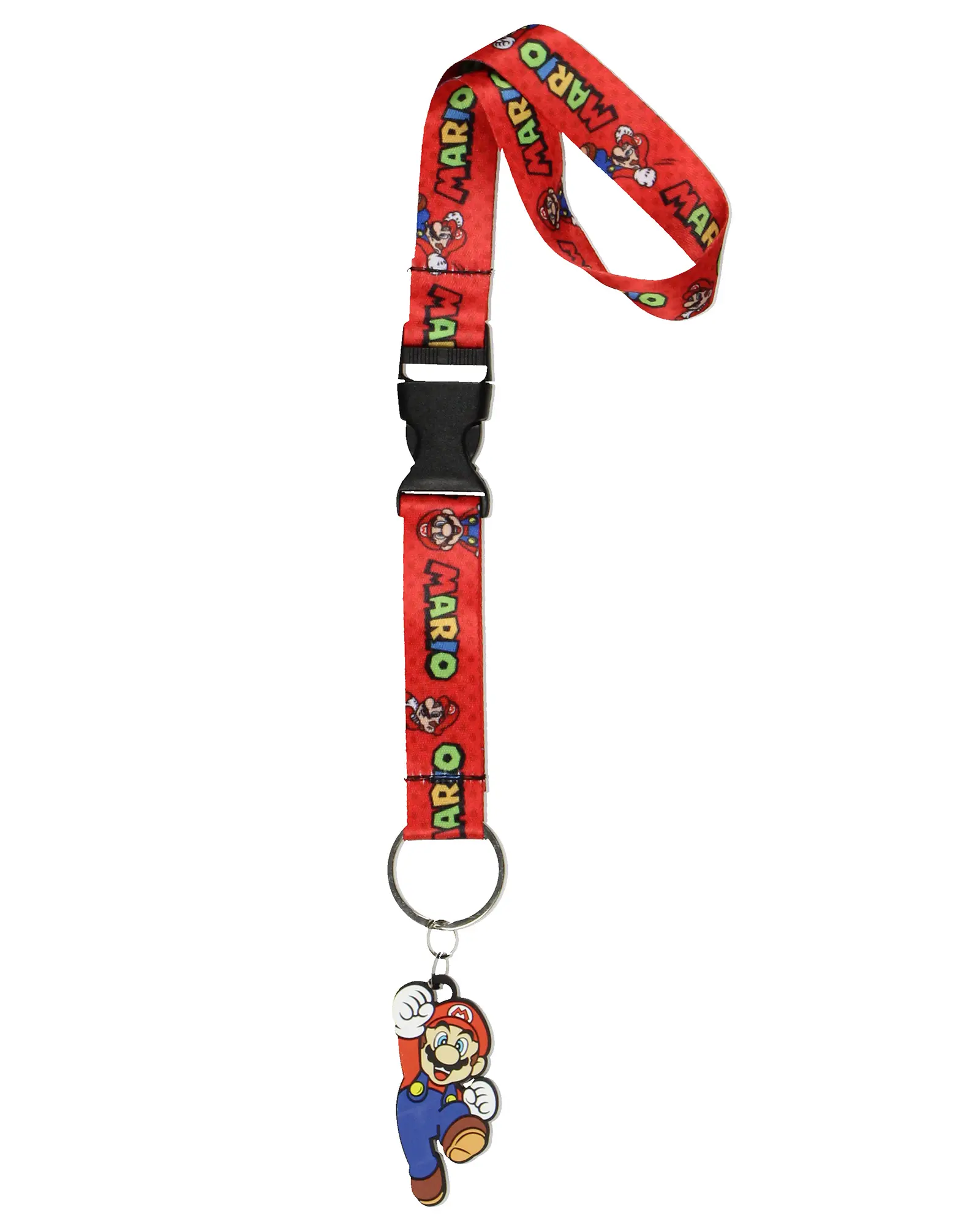 Super Mario Wrist Lanyard Wristlet Keychain Nintendo Games Breakaway for Keys, Wallet, Cell Phone, Travel for Men Women