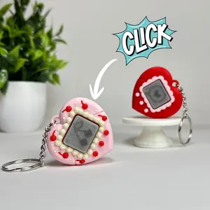 Love V Pet Clicker Tamagotchi | Keyboard Fidget | Click Fidget | 3D Printed Clicker