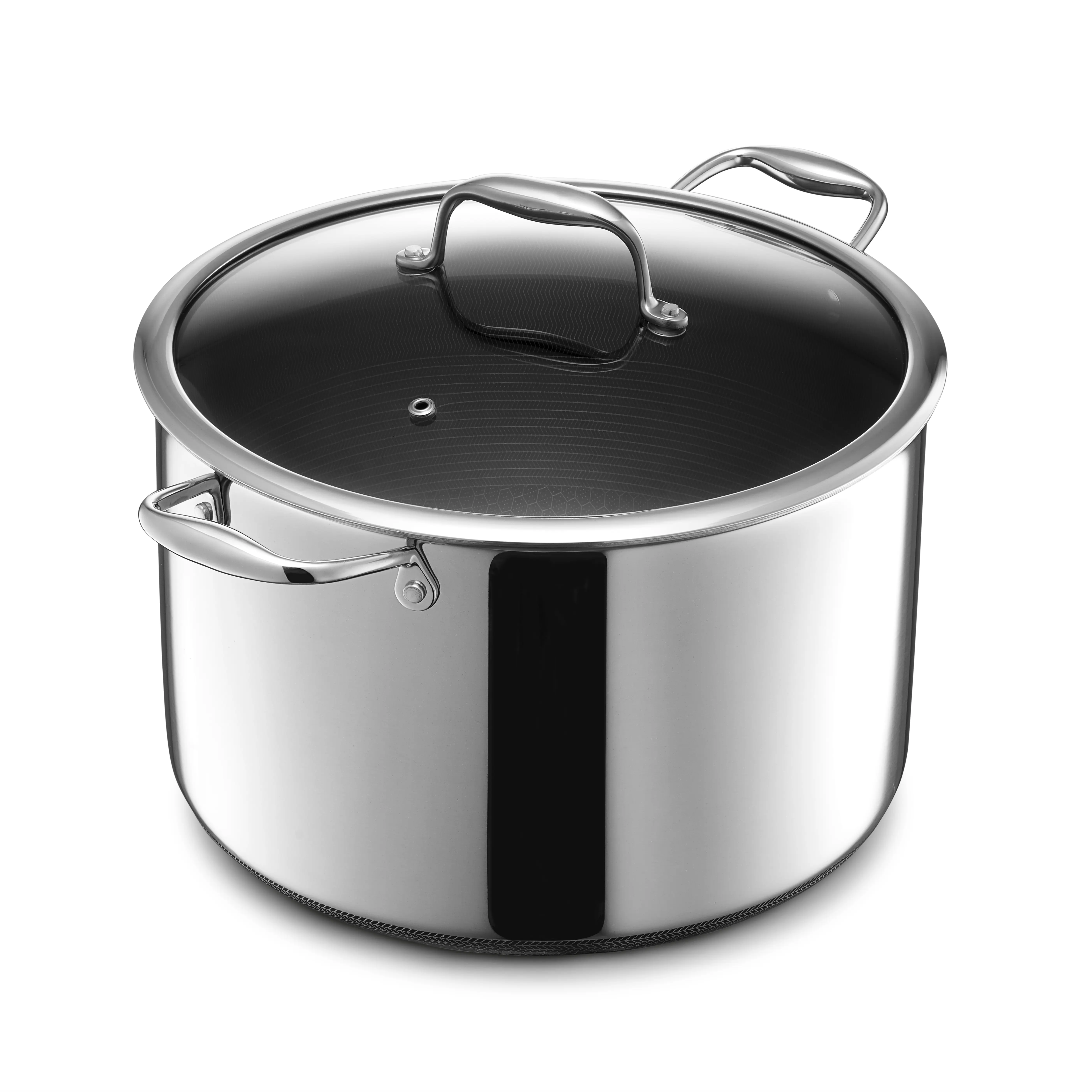 HexClad Hybrid Stock Pot with Lid