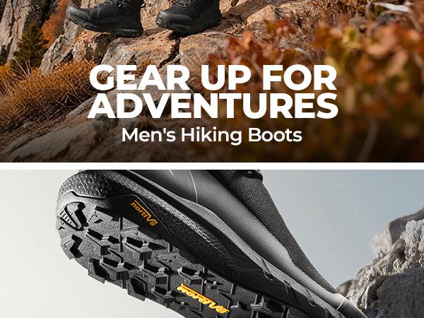 【WATERPROOFING】NORTIV 8 Men's Mid Waterproof Hiking Boots TPU Oxford Fabric Upper Mesh Lining Vegan Leather Insole MD Rubber Outsole for Outdoor Adventures SpringStatements