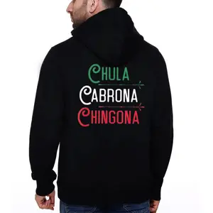 Chula Cabrona Chingoa Graphic Hoodie Casual Streetwear Fleece Fabric Pullover Hooded Sweatshirt Trendy Tops Collection for Women for Men, Perfect Gift