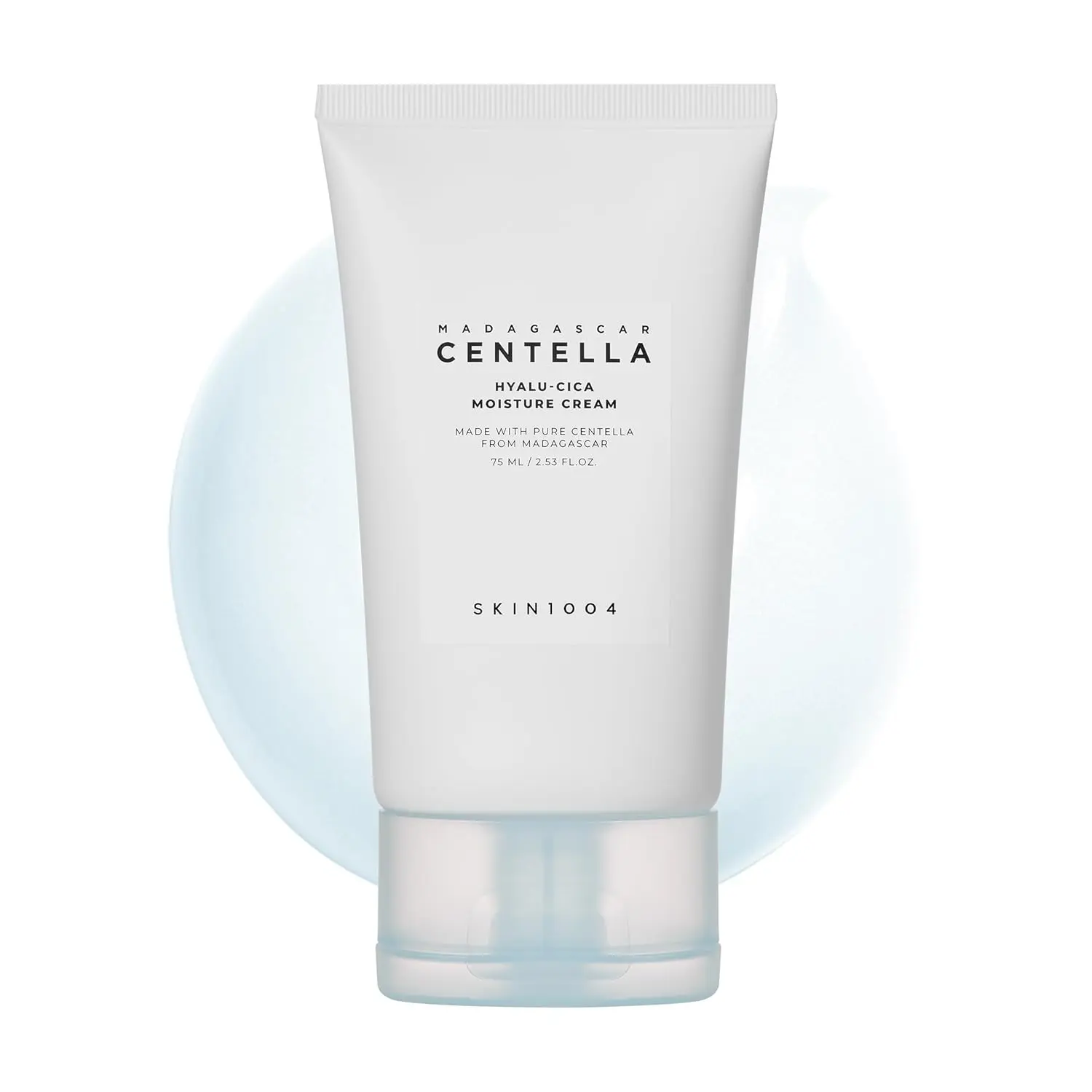 [SKIN1004] Madagascar Hyalu-Cica Moisture Cream 75ml - Korean Face Hyaluronic Acid & Centella Moisturiser, Face Cream for Deep Hydration, Lightweight Gel Cream