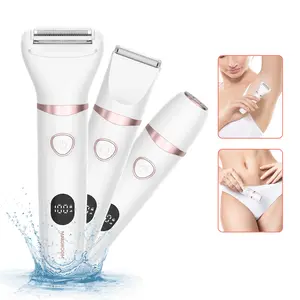 MAXROOM 3-in-1 Body Hair Trimmer for Women, 10-Minute for Full-Body Hair Removal, Painless Trimming for Bikini, Face, Underarms, Legs, IPX6 Waterproof&Easy Cleaning, Ceramic Blade, Gifts for Her