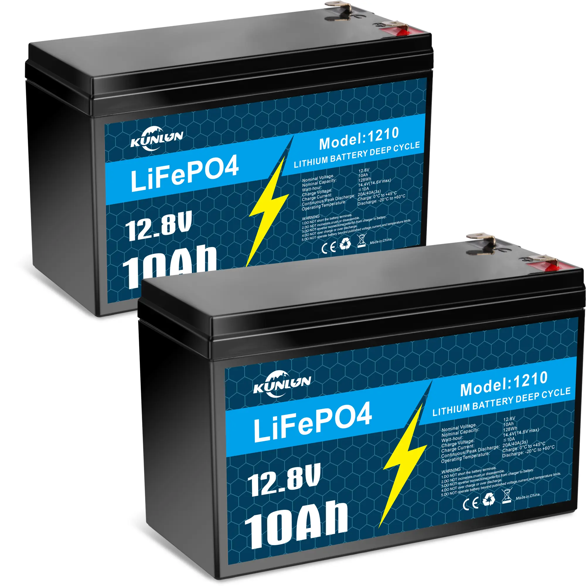 2 Packs Batteries