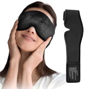 Cooling Gel Eye Mask Blue - Reusable Cold Compress for Puffy Eyes & Eye Strain - Flexible Ice Pack for Sleep, Travel & Self Care