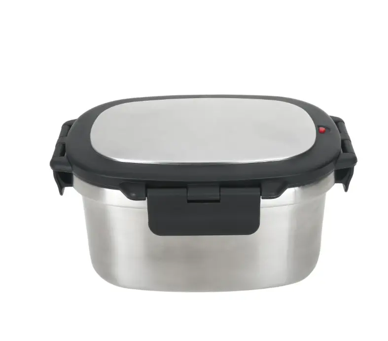 Stainless Steel Lunch Box with Secure Locking Lid and Durable Construction for Everyday Use