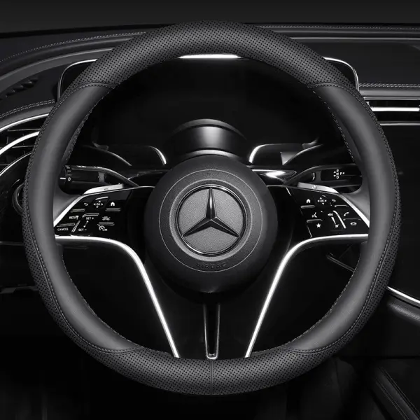 Steering Wheel Cover | Premium & Durable PU Leather with Non-Slip Design | Universal Fit 14.5" - 15" Steering Wheel Cover | Car and Truck Accessories