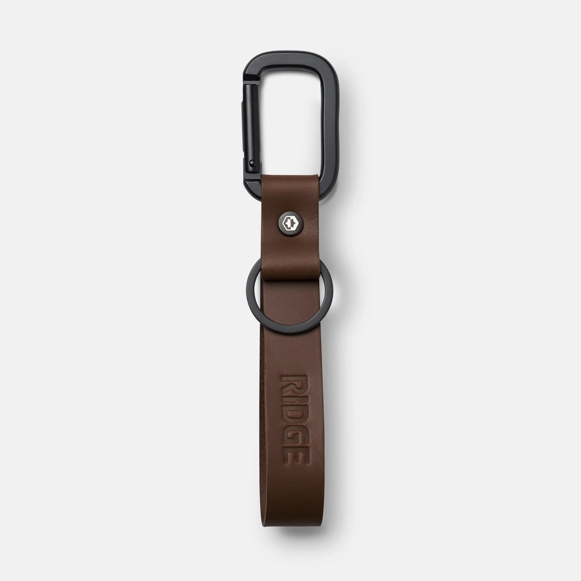 Ridge Leather Keychain | Premium Full-Grain Leather | EDC Key Organizer | Minimalist Key Holder | Slim Everyday Carry Accessory | Pairs with Ridge Wallet | Best Gift Idea