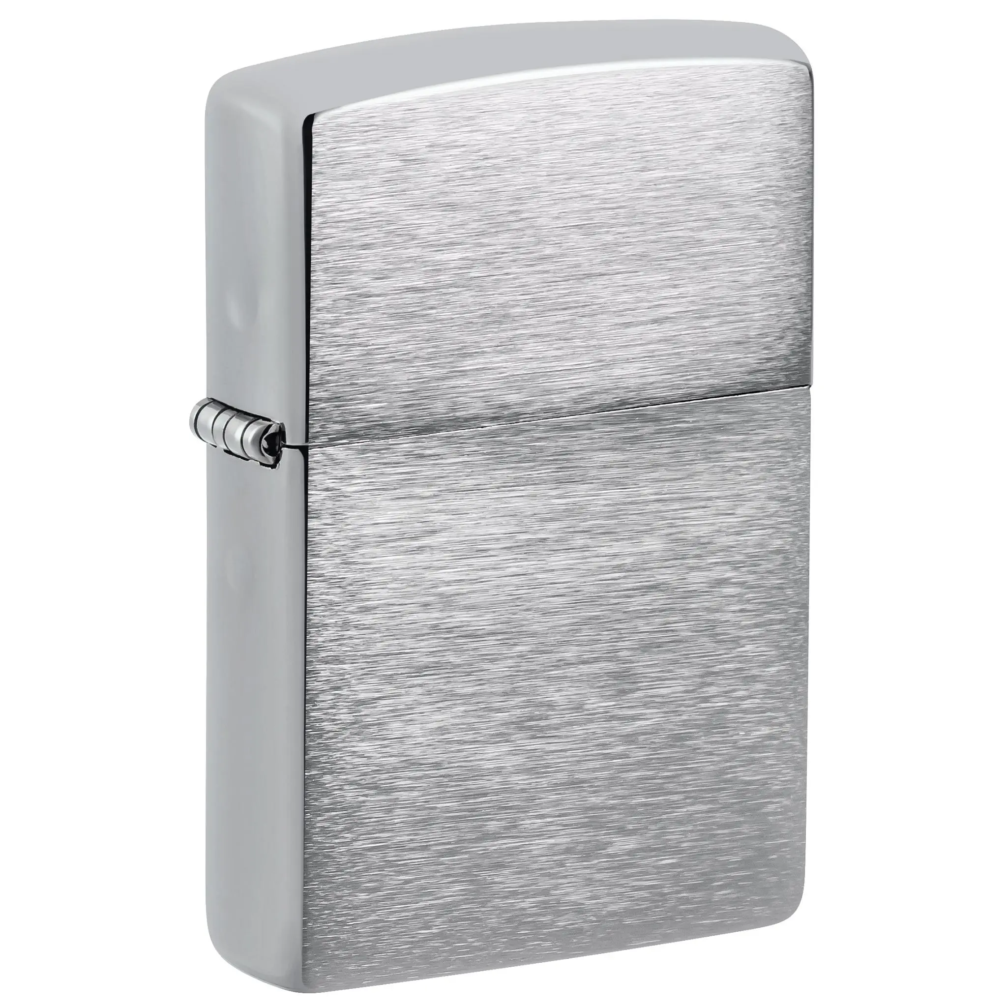 Zippo Classic Brushed Chrome Pocket Lighter - Made in USA - Unfilled (fuel sold separately)