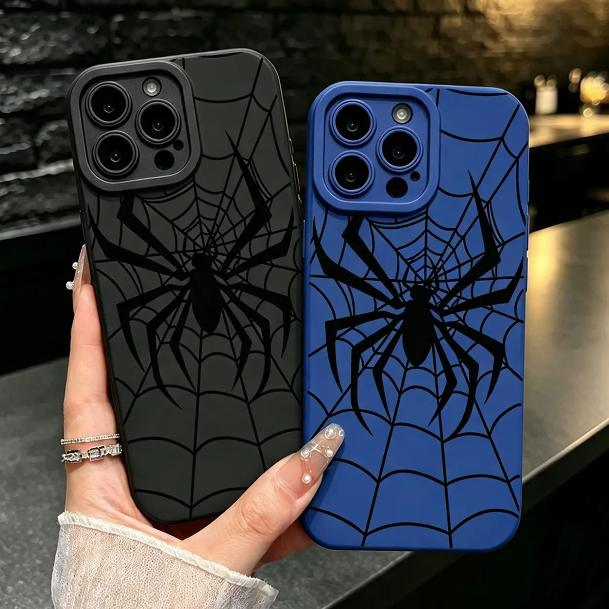 Spider Web Smartphone Casing - Shockproof, Camera-Protective Accessories for iPhone 17/16/15/14/13/12/11 Pro Max & Samsung Galaxy S21/22/23/24/25/26 Ultra/FE/PLUS, Cool Superhero-Style Gift for Men