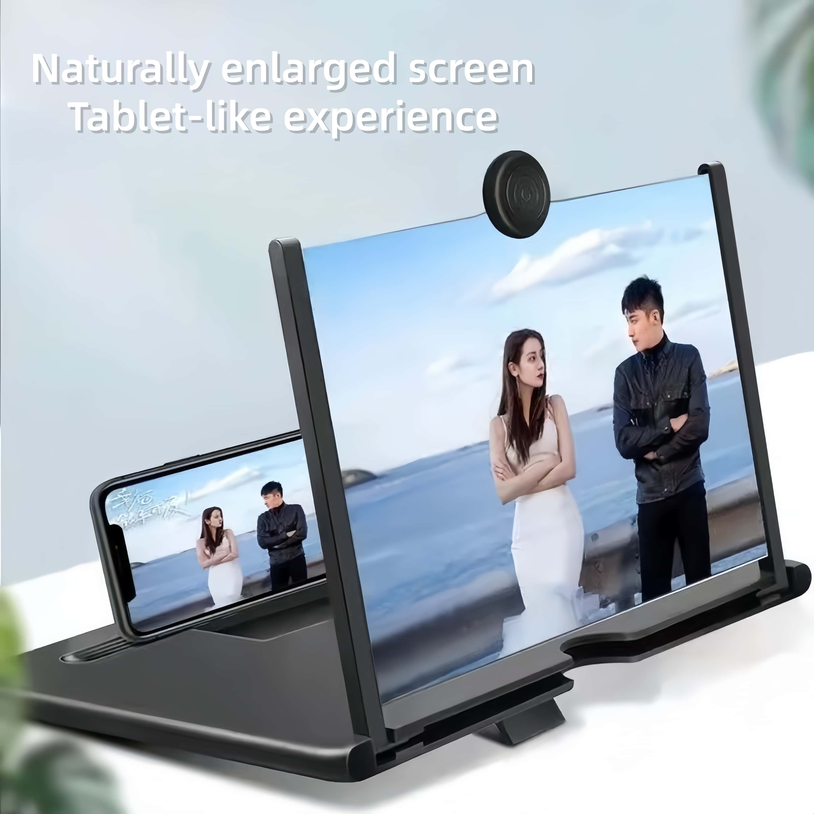 12"Mobile Phone Magnifier - Ultra-HD Screen Magnifier for Easy TV Viewing Orientation for Landscapes Use Eye Protection Full-Screen Mobile Phone Magnification-MM