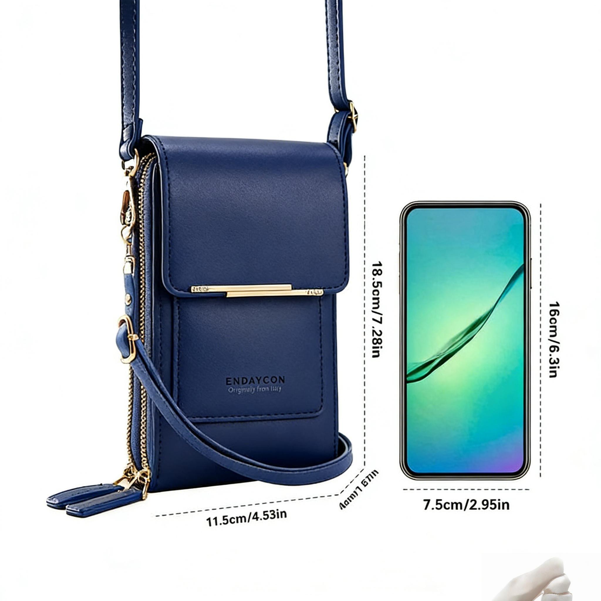 2026 Trendy Minimalist Elegant Women's Touchscreen Crossbody Phone Wallet - Multi-Card Slots & Coin Pouch | Adjustable Strap Water-Resistant | Shopping/Travel Multiple Colors Must-Have