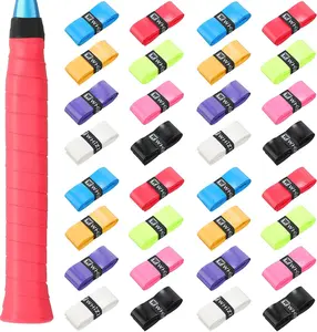 24Pcs Tennis Racket Grip Tape, Precut Tennis Overgrips Tape Badminton Racket Grips with Velvety Comfort for Anti Slip and Absorbent Grip