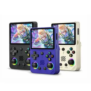 RG36XX  Retro Handheld Game Console with 3.5 Inch IPS Screen Linux System Multiple Color Options Black Purple White