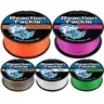 Braided Fishing Line 6-100lb - Reaction Tackle X4 Strand High Visibility Braid, Zero Stretch, Abrasion Resistant, 150-3000yd Bulk Spools - Hi-Vis Green, Hi-Vis Orange, Multi-Color, Pink, White for Catfish, Carp, Striper