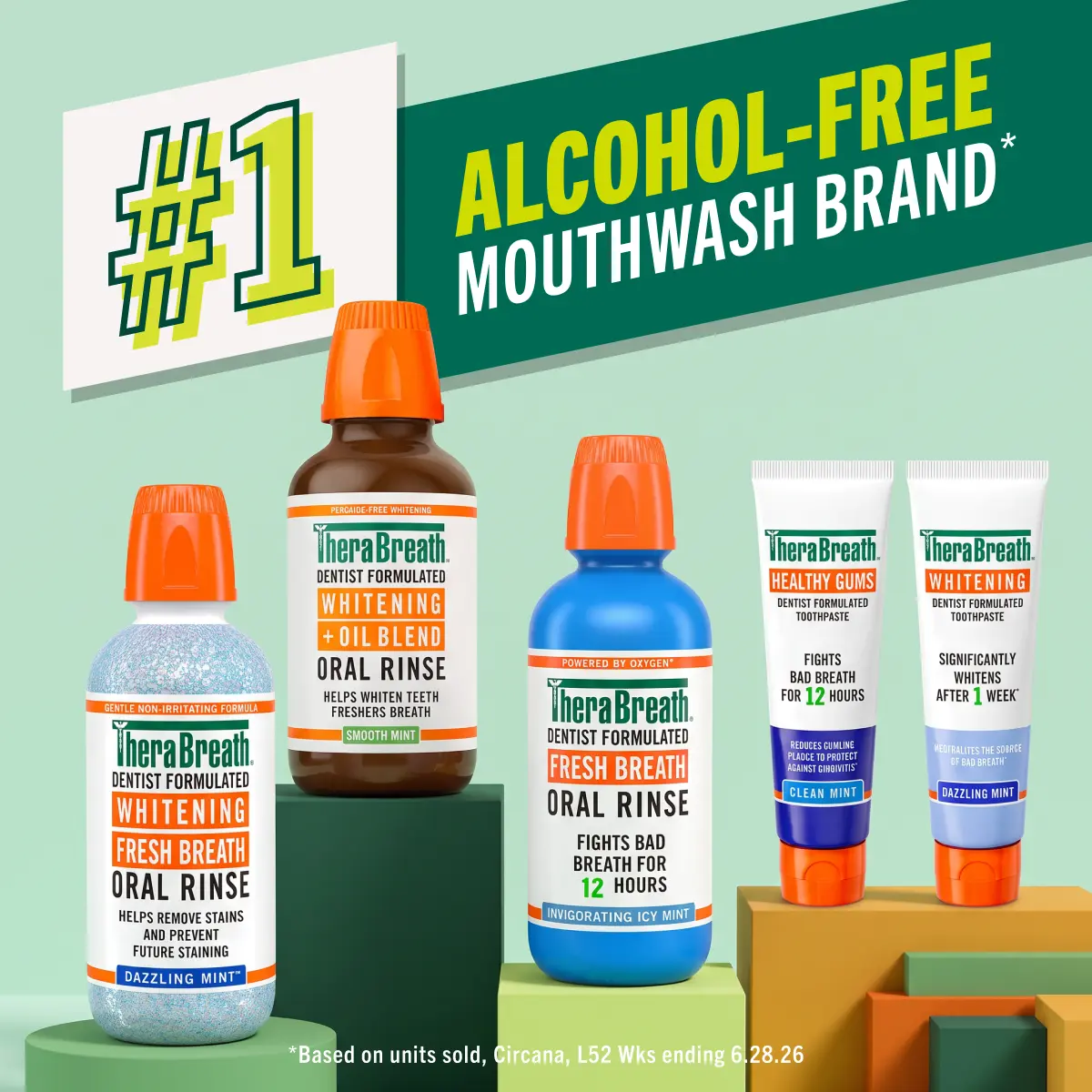 TheraBreath Mouthwash and Toothpaste Bundle | Icy Mint, Whitening Oil, Gum Care