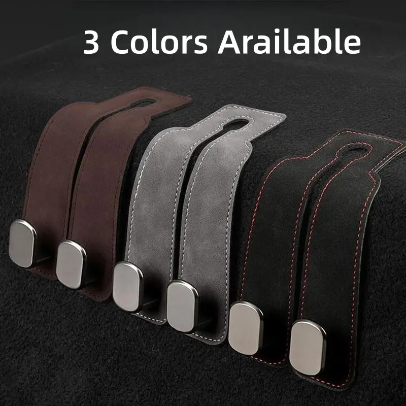Car Seat Headrest Hooks for Purses and Bags, Backseat Storage Organizer, Keeps Handbags and Groceries Off the Floor Car Organization Supplies Car Interior Accessories Girls