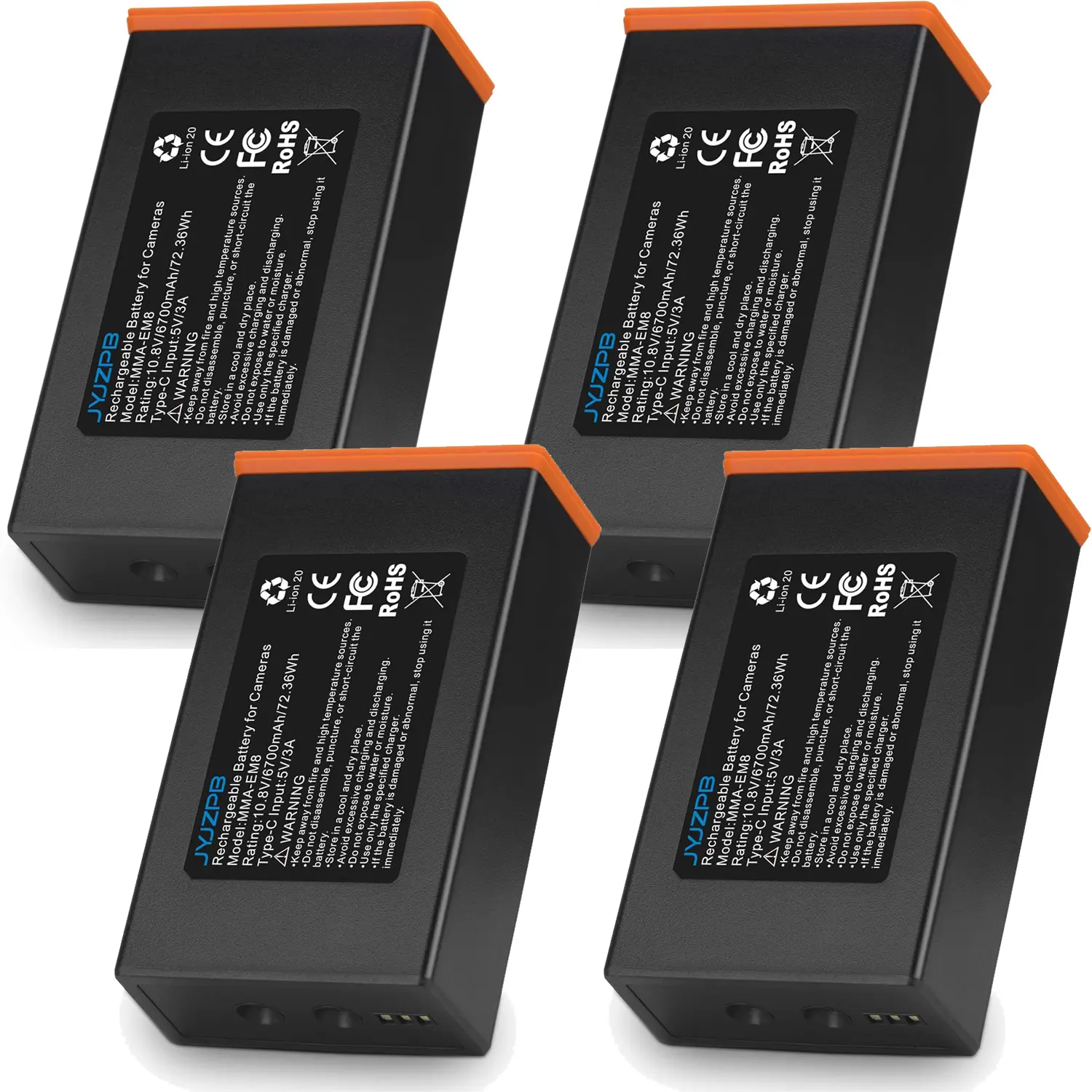 Power Mag 6700mAh Rechargeable Lithium Battery Pack for Moultrie EDGE Series Trail Cameras with USB-C & Solar Panels Charging Port
