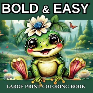 BOLD and EASY Large print Coloring Book: Expressive Artistry: Elevate Your Creativity with Stylish Coloring Sheets for Teens,Adult and Kids (Bold and Easy Coloring Book) Paperback – Large Print, February 1, 2024