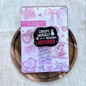 Creeps Herself Out By Reading Horror MagSafe Phone Grip, Unique Grip for Readers and Lovers, PopGrip with Kickstand sticky
