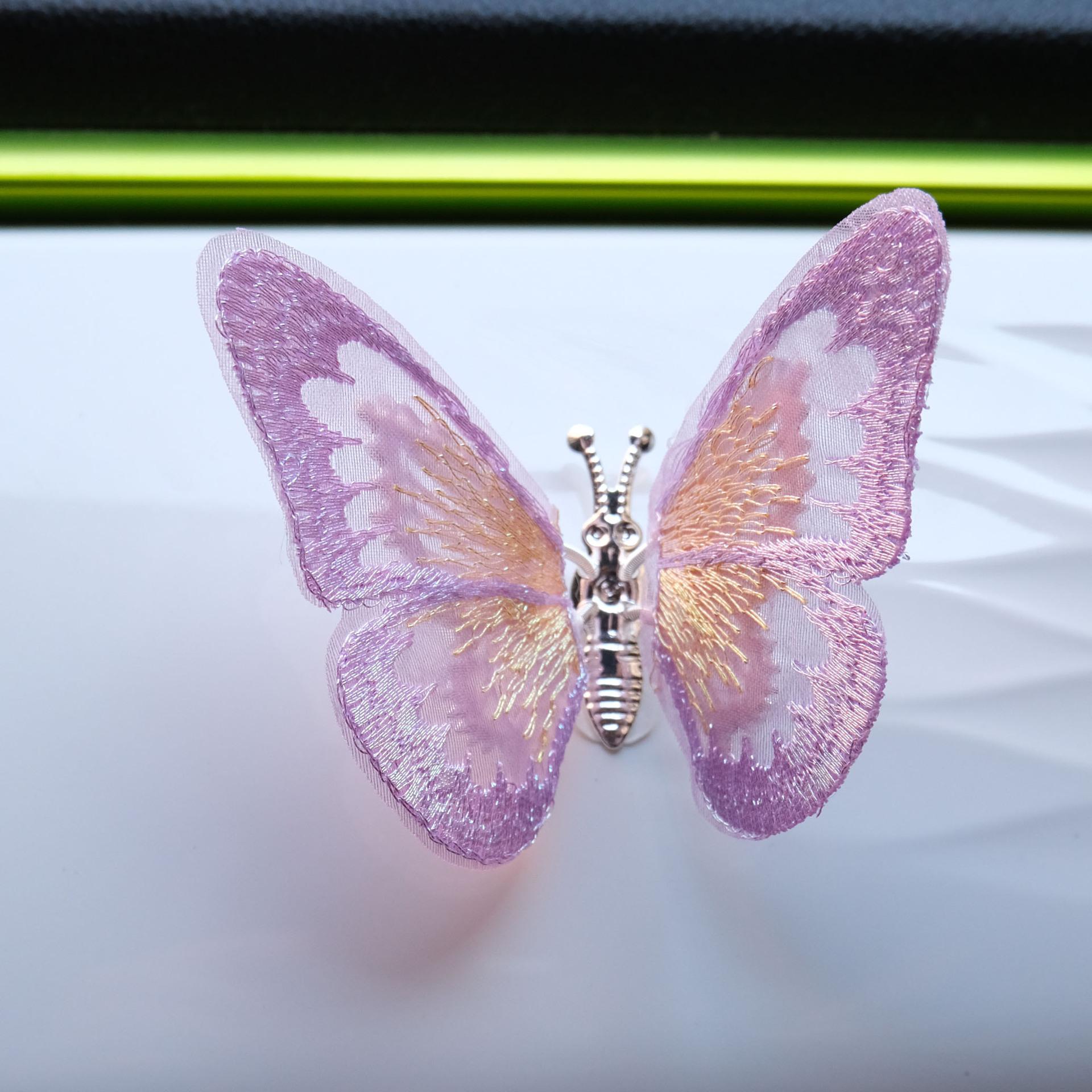 3D Metal Butterfly Car Decorations (Set of 6) | car Accessories for Interior Styling, Gift for friends, holiday decorations for bike – Universal Fit