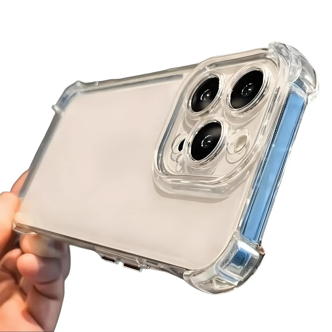 Anti-fall Soft Transparent Phone  for iPhone 15 16 16e 14 13 12 11 Pro Max X XS XR 6 6s 7 8 Plus Transparent Protective  Back Cover Minimalist Silicone Case Military Grade Rotating Camera Sleek Shockproof Cross Full Body Magnetic Alloy Aluminum aesthetic