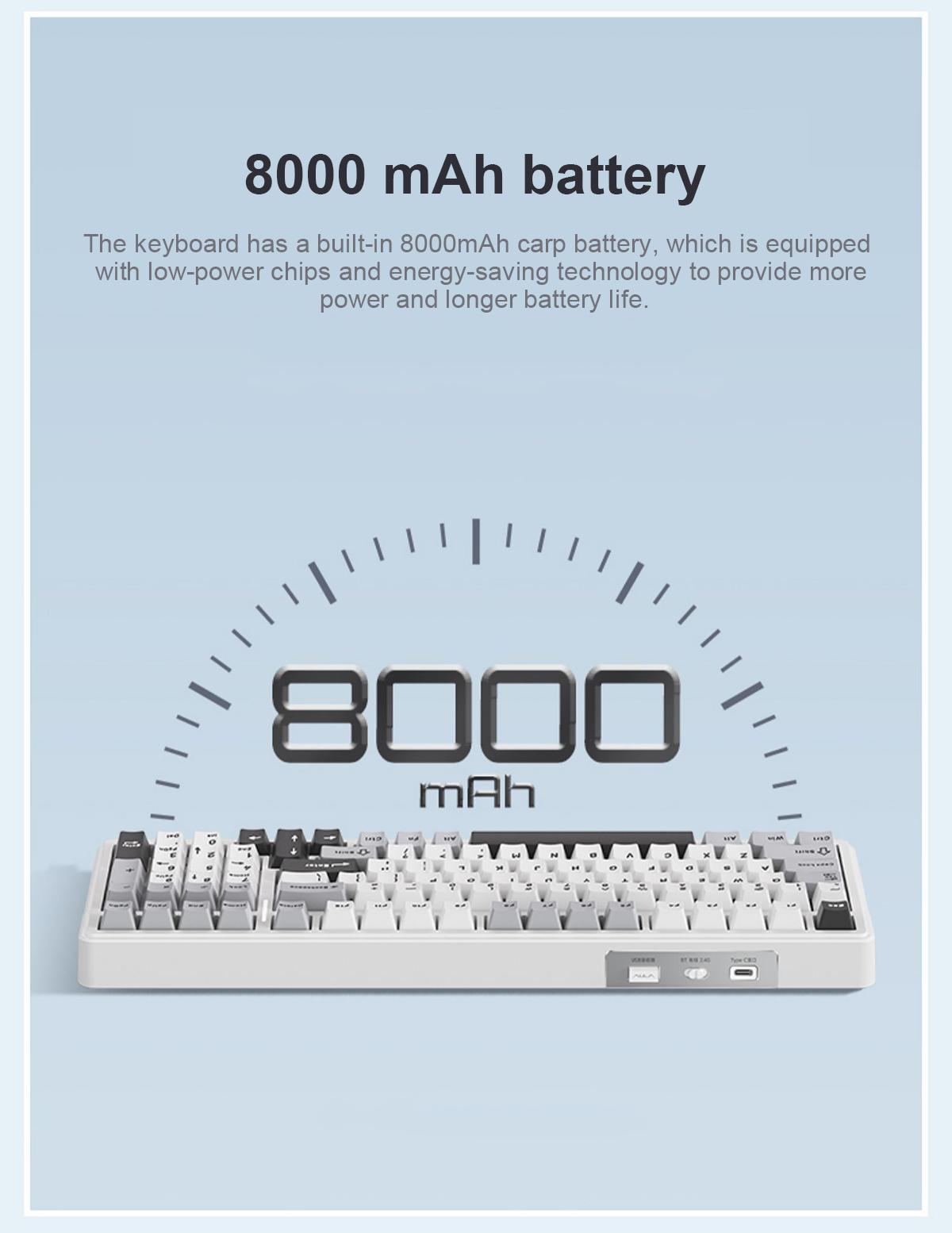 AULA F99 Wireless Creamy Mechanical Gaming Keyboard, Tri-Mode Connection, Hot Swappable gasket Custom Keyboard RGB Rainbow Backlit, Suitable for PC/Tablet/Xbox/PS4/PS5 Creamy Budget Keyboards Numpad Office PC Accessory   TikTokShopfalldealsforyou