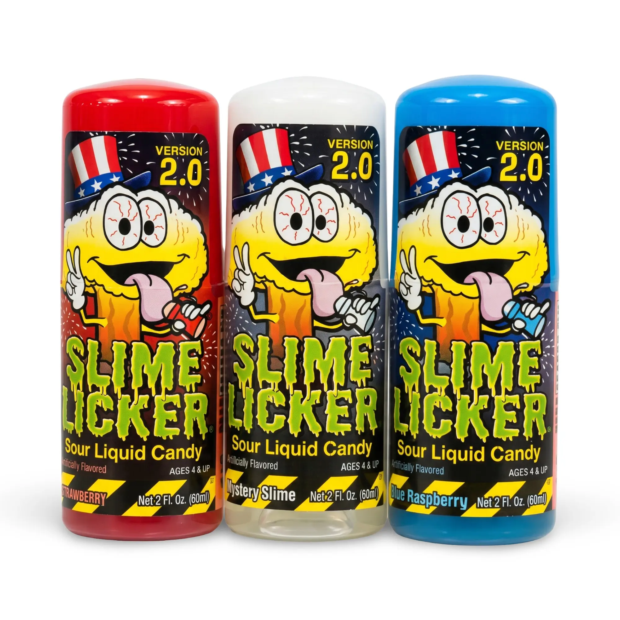 Slime Lickers Limited Edition 3 Flavor Pack Includes Blue Raspberry, Strawberry and Mystery Slime