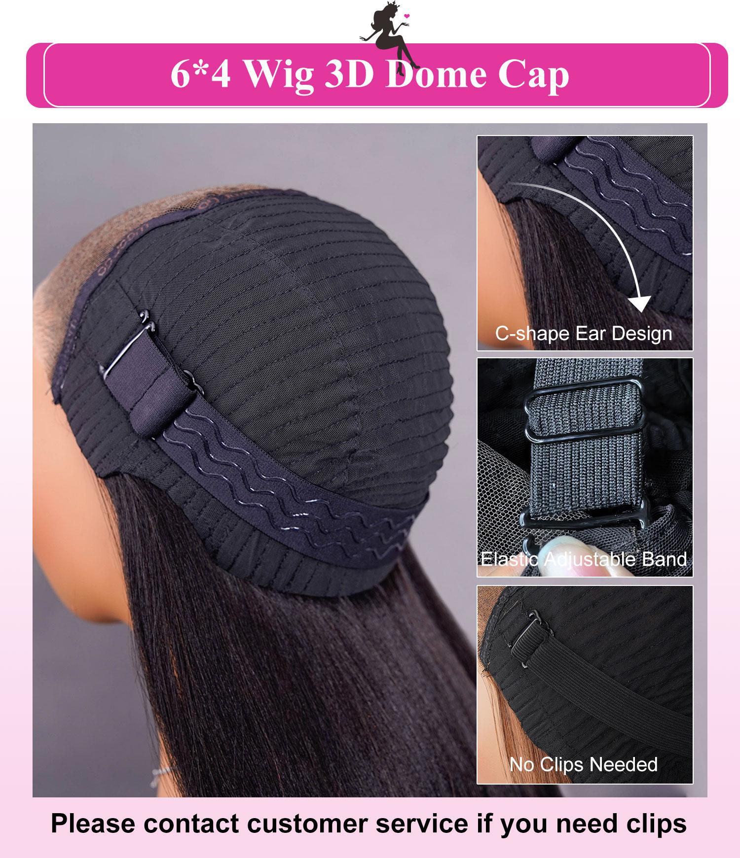 [Clearance Sale] BGMgirl Ocean Wave Pre Bleached  6*4 Wear Go Glueless 180% Density Pre Plucked Pre Cut HD Lace Closure Human Hair Wig e Cut HD Lace Closure Human Hair Wig TikTokShopBlackFriday