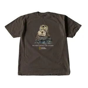 Gildan Men's and Women's T-shirt, otter tee shirt, "we otter protect the oceans", Animal tee, Y2k Unisex Graphic Tees Gothic Grunge Emo Scene Amity Affliction Style Clothes Menswear Womenswear Streetwear
