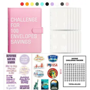 2026Upgrade Challenge for 100 Envelopes Saving,Easy and Fun Way to Save$5,050,Saving Challenge Budget Binder,Budget Planner,Financial Organizer,Savings Tracker Desk Office Accessories,School Supplies,Budget Plan,Saving Tipd,Birthday Gift,Mother's Day Gift