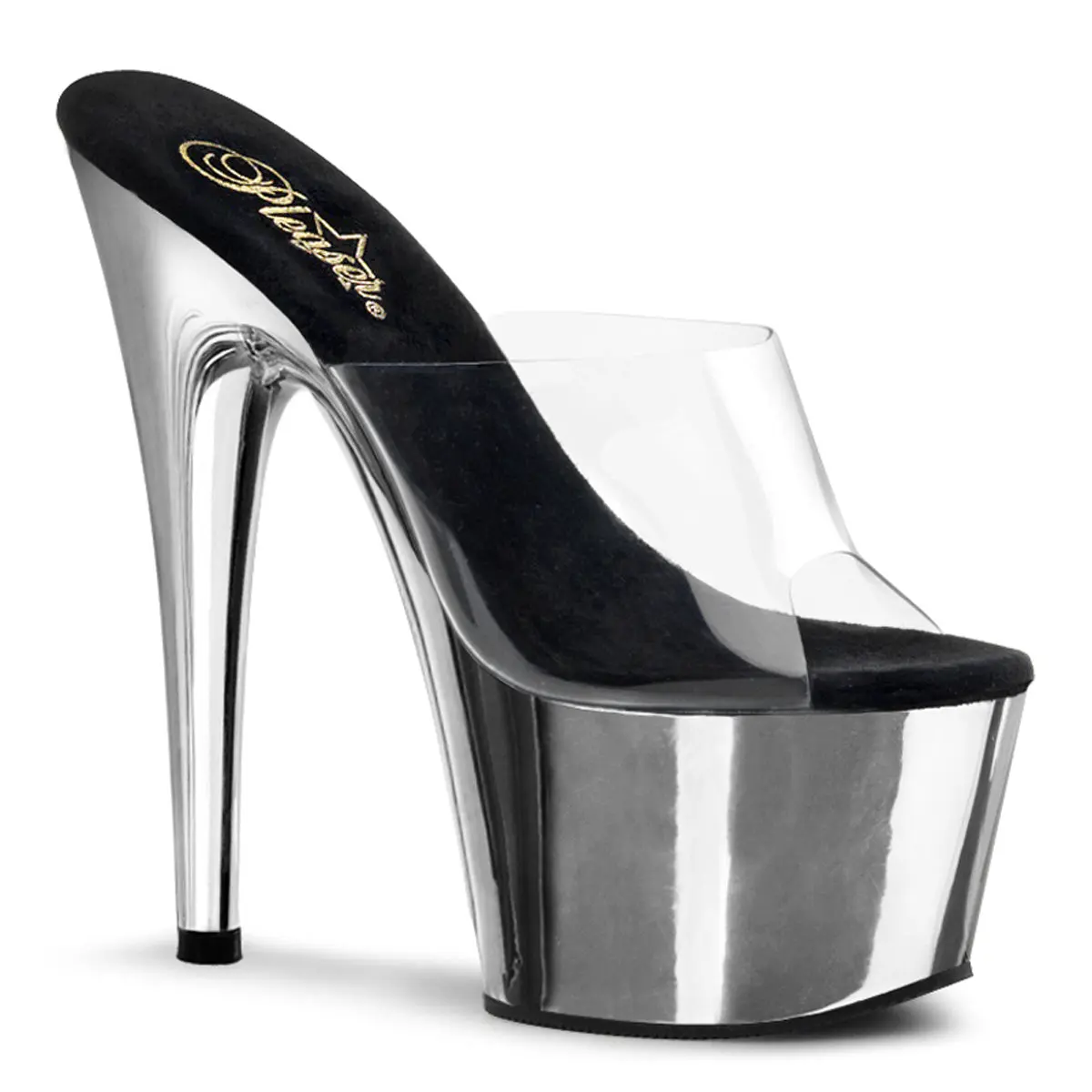 Pleaser Women's Adore-701 High Heel Shoes - Elegant Open Toe, Classy Sandals, High-Platform Footwear for Performers, Statement Shoes, Heeled Sandals, Classy Heeled Shoe, Elegant Heeled Sandals