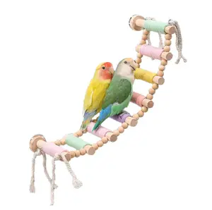 Parrot Cotton Rope Climbing Ladder Swing - Chewable Grinding Perch