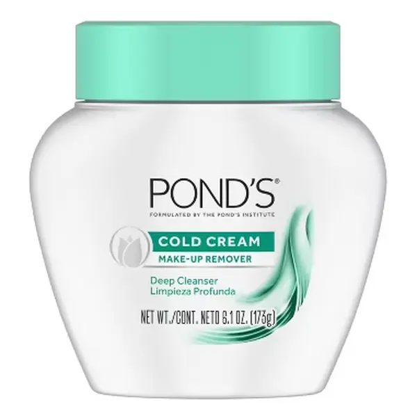POND'S Cold Cream, Skin Care Facial Cleanser for All Skin Types, Deep Moisturizing Face Wash & Makeup Remover, 6.1 oz PACK OF 1