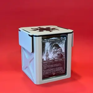 Plains Slab Commander Deck Box For Magic The Gathering MTG Deck Box Fits 100 Double Sleeved Cards TCG Deco Box Double Front Display Commander