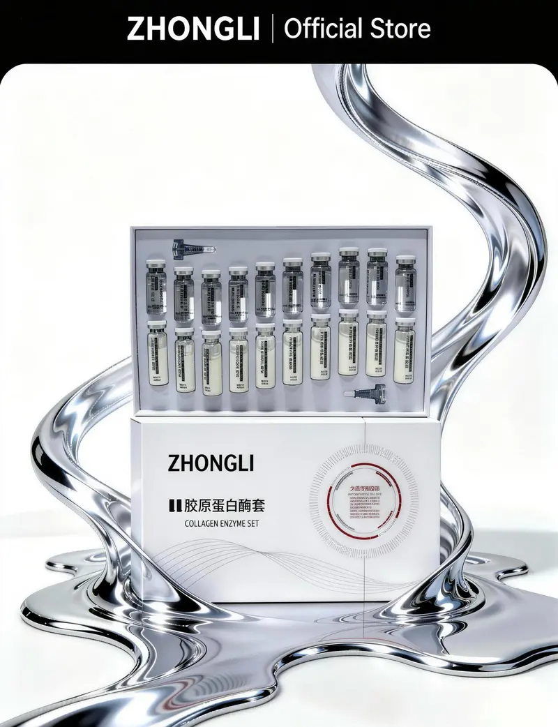 【ZHONG LI Official SHOP】Active collagen essence (100ml)+ Active collagen enzyme powder(80)| relieves skin, reduces redness, repairs damaged skin barrier |  enhances anti-aging and moisturizing | suitable for smoothing wrinkles and fine lines