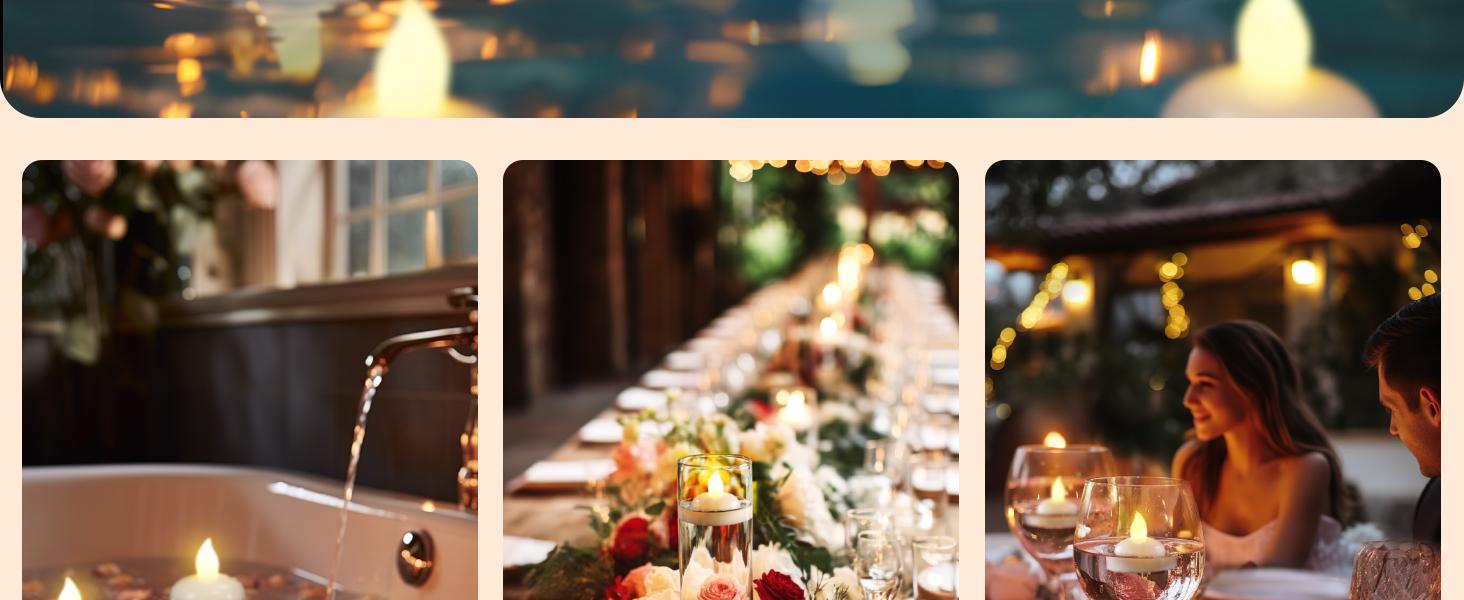 Homemory 200 Hours 24 Pack Flameless Floating Candles, Warm White Led Flickering Tealight Candles in Bulk, Decor for Wedding, Party, Centerpiece, Pool, Christmas Homemory 200 Hours 24 Pack Flameless Floating Candles, Warm White Led Flickering Tealight Candles in Bulk, Decor for Wedding, Party, Centerpiece, Pool, Christmas