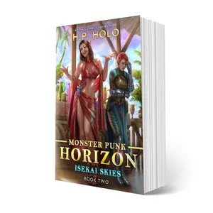 Isekai Skies (Monster Punk Horizon #2) SIGNED PAPERBACK - GameLit Fantasy Action Adventure Comedy