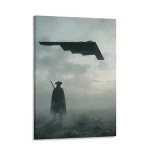 US Freedom B2 canvas poster, vintage military aviation canvas poster, US Air Force home decor. American patriotic airplane wall decoration, suitable for dormitories, offices, bedrooms, and living rooms