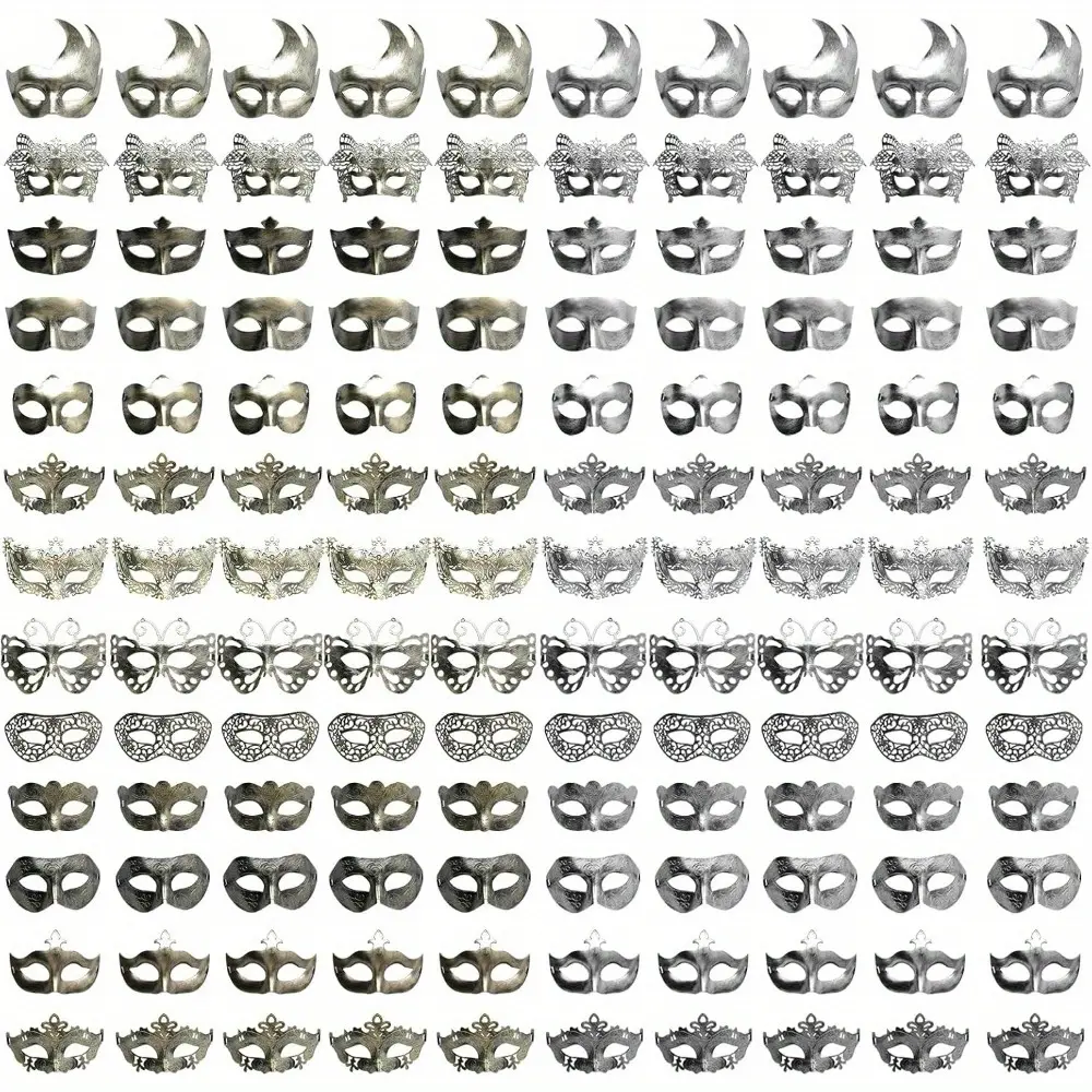130 Pcs Masquerade Masks 26 Different Styles Vintage Venetian Style Antique Masks Bulk Set for Adults and Teens Party Cosplay Costume