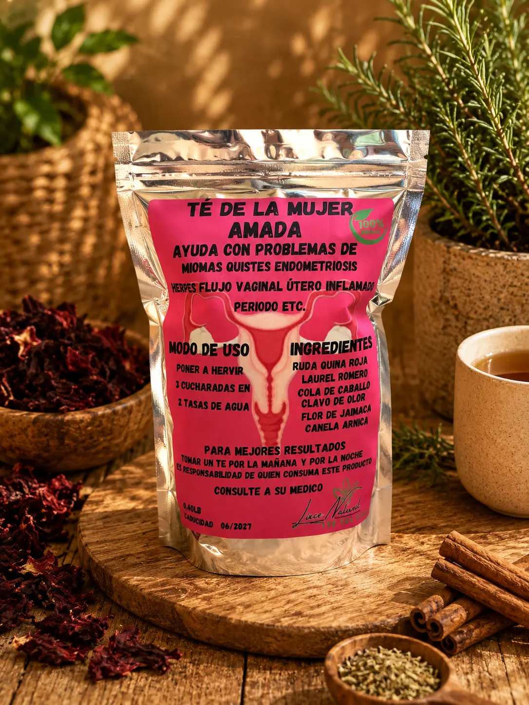 Té de la mujer, para miomas, dolor menstrual, inflamación y más Healthcare Herbal