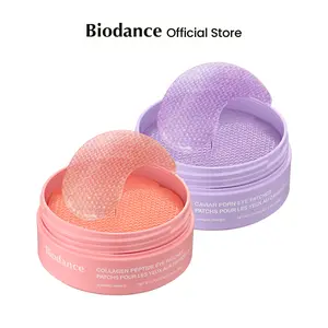 [Biodance Official] Collagen & PDRN Eye Patch For Wrinkle & Dark Circles | Collagen Peptide, Caviar PDRN, Korean Skincare Kit, Under eye Patches, Eye patches Bundle, Puffy Eyes, Eyebag, Anti-aging, Fine Line, Smile Line, Crow feet, Dull Skin, Brightening