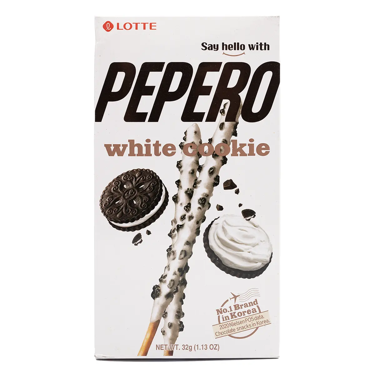 Lotte Pepero White Cookie 32 g Snack Biscuit
