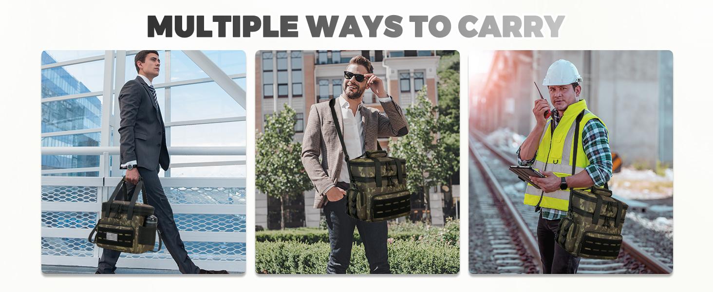 HSHRISH Tactical Lunch Bag & Lunch Box for Men 16 Liters Large Double Deck Expandable Insulated Soft Adult Lunchbox for Work Cooler Bag for Beach Picnic Camping Outdoor HSHRISH Tactical Lunch Bag & Lunch Box for Men 16 Liters Large Double Deck Expandable Insulated Soft Adult Lunchbox for Work Cooler Bag for Beach Picnic Camping Outdoor